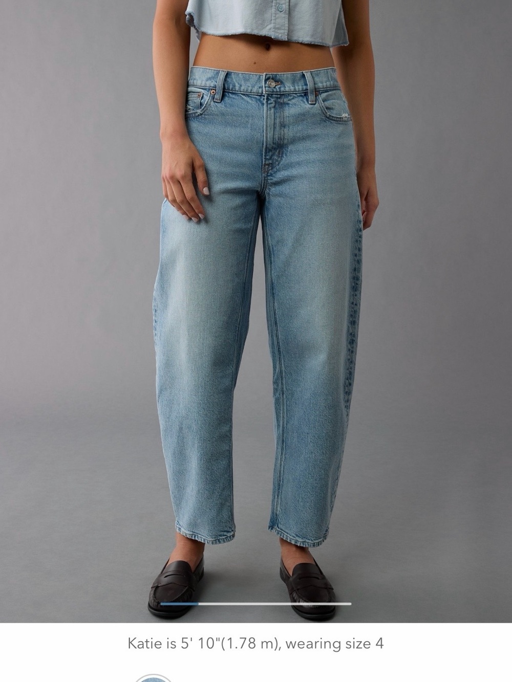American Eagle Outfitters Light Wash Boyfriend Jeans